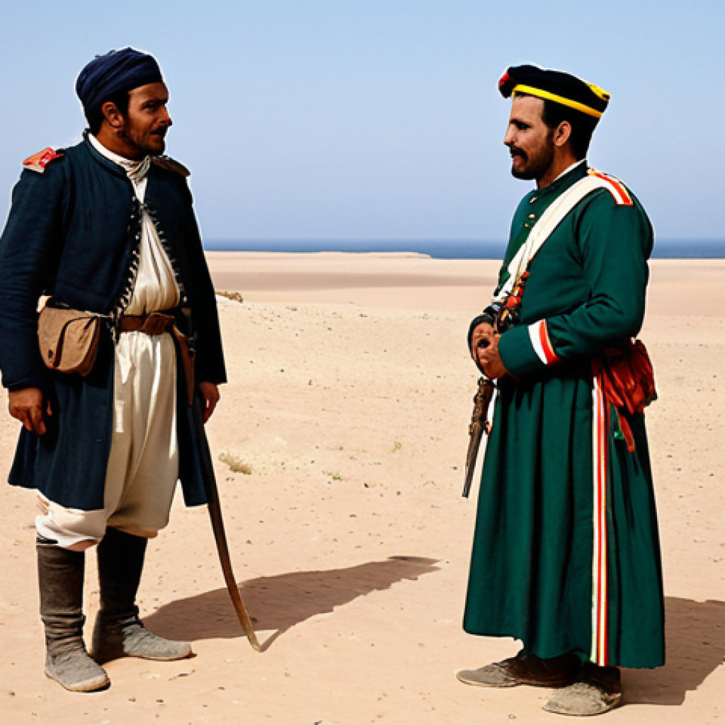 사하라 아랍 민주 공화국과 스페인의 역사 - "A historical reenactment of Spanish explorers establishing a trading post on the coast of Western S...