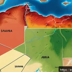 Home 20 사하라 아랍 민주 공화국 독립 승인 국가 목록 - A detailed political map of North Africa and the Western Sahara region, highlighting the territorial...